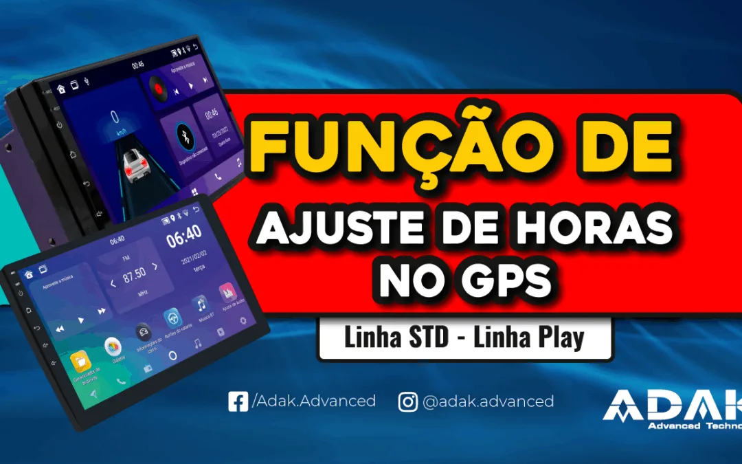Como fazer a configuração da Função “Ajuste de horas no GPS”.
