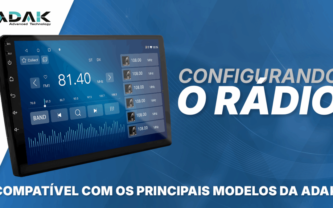 Configurações do rádio