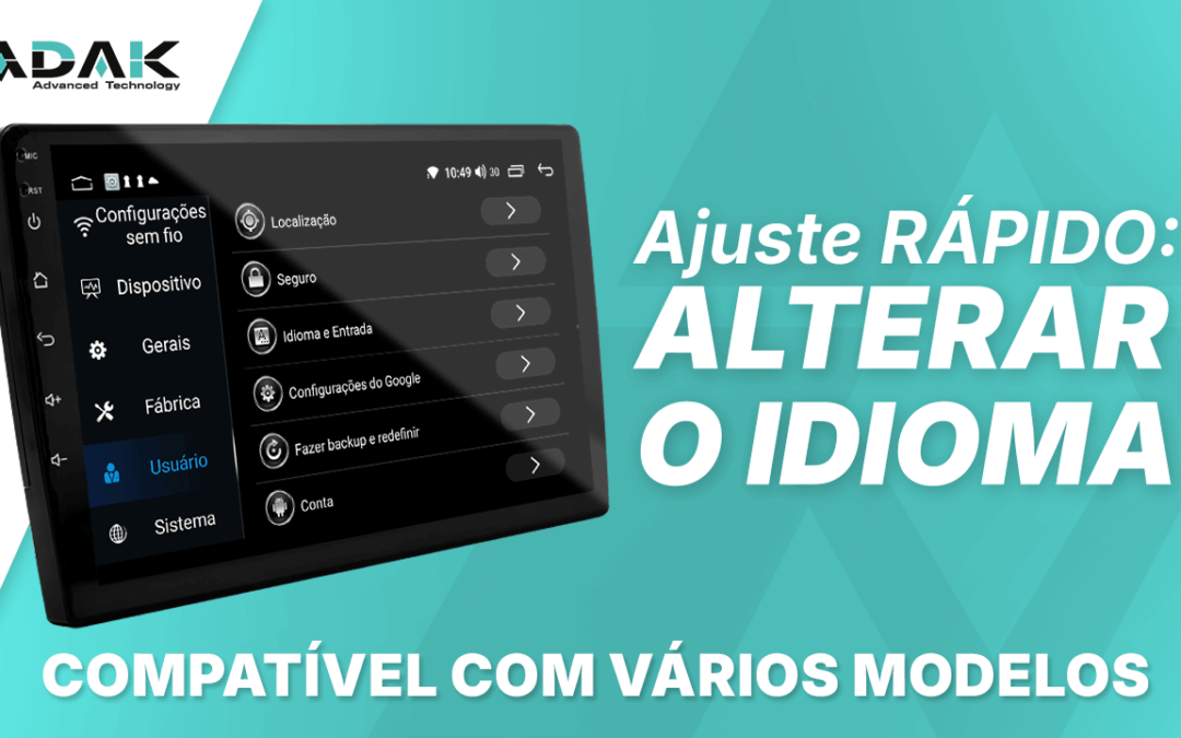 Configuração do idioma – Linha Play