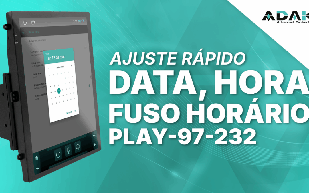Configurando data/hora e fuso horário – PLAY-97-232