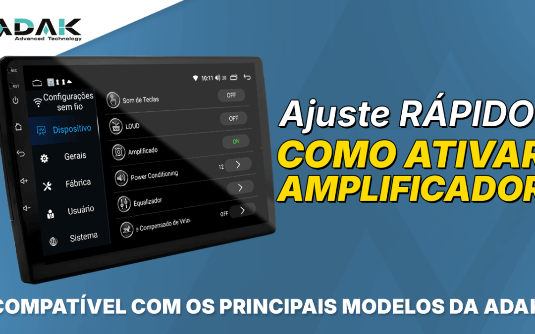 Como ativar amplificador – Linha Play