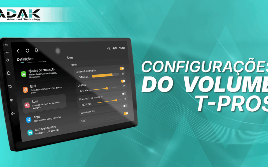 Configuração do volume – T-PROS