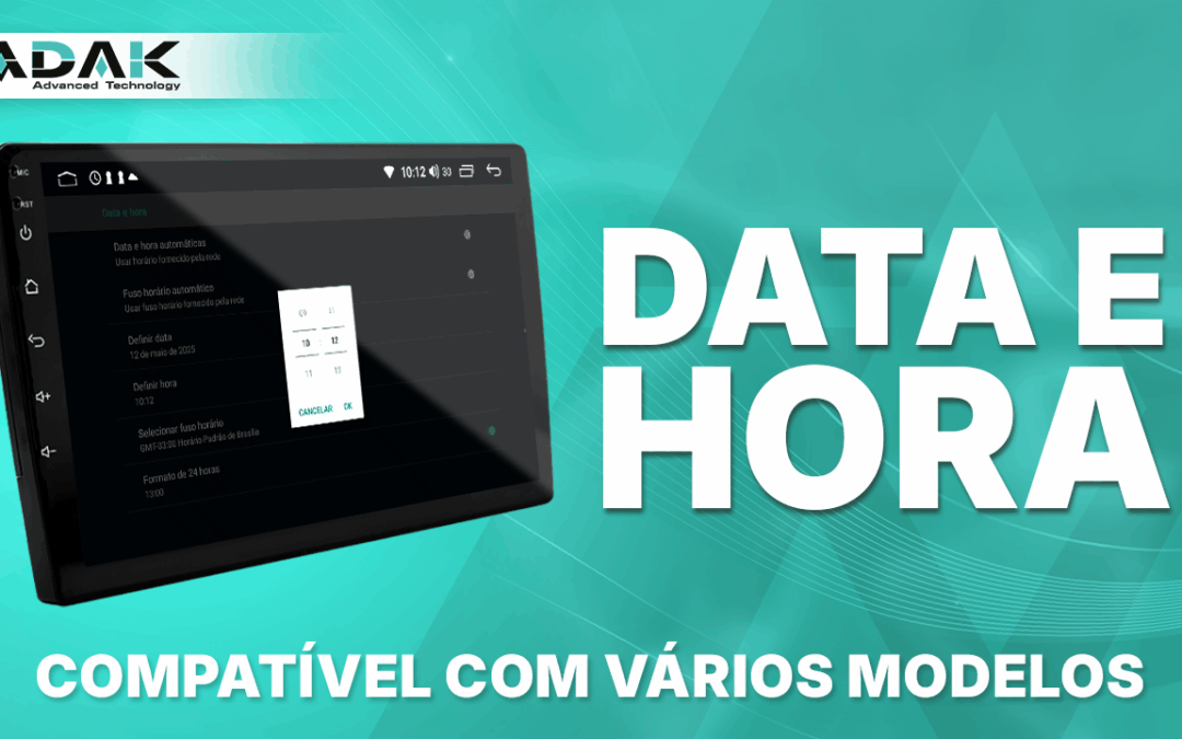 Configurando data e hora – Linha Play