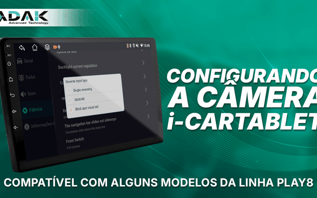 Configure a câmera do seu i-Cartablet