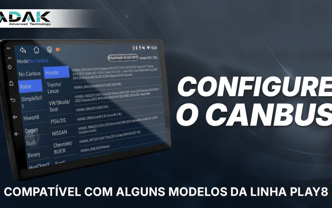 Configure o CANBUS no seu i-Cartablet