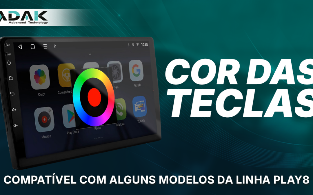 Configurando a cor das Teclas