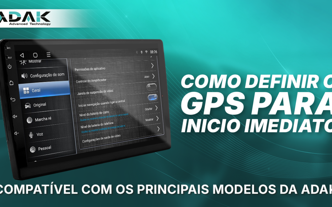 Como definir o GPS para inicio imediato